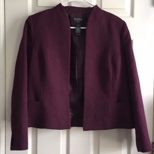Cranberry Brocade Blazer